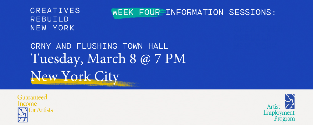 Creatives Rebuild New York Information Session