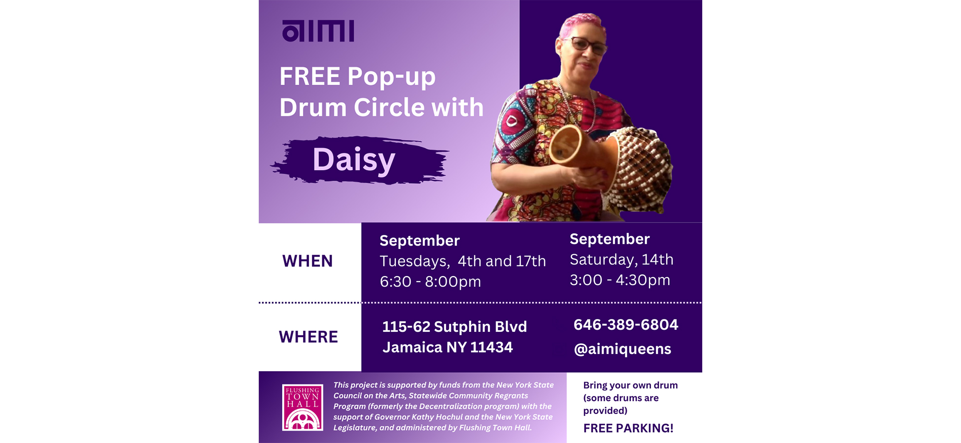 Drum Circle with Daisy