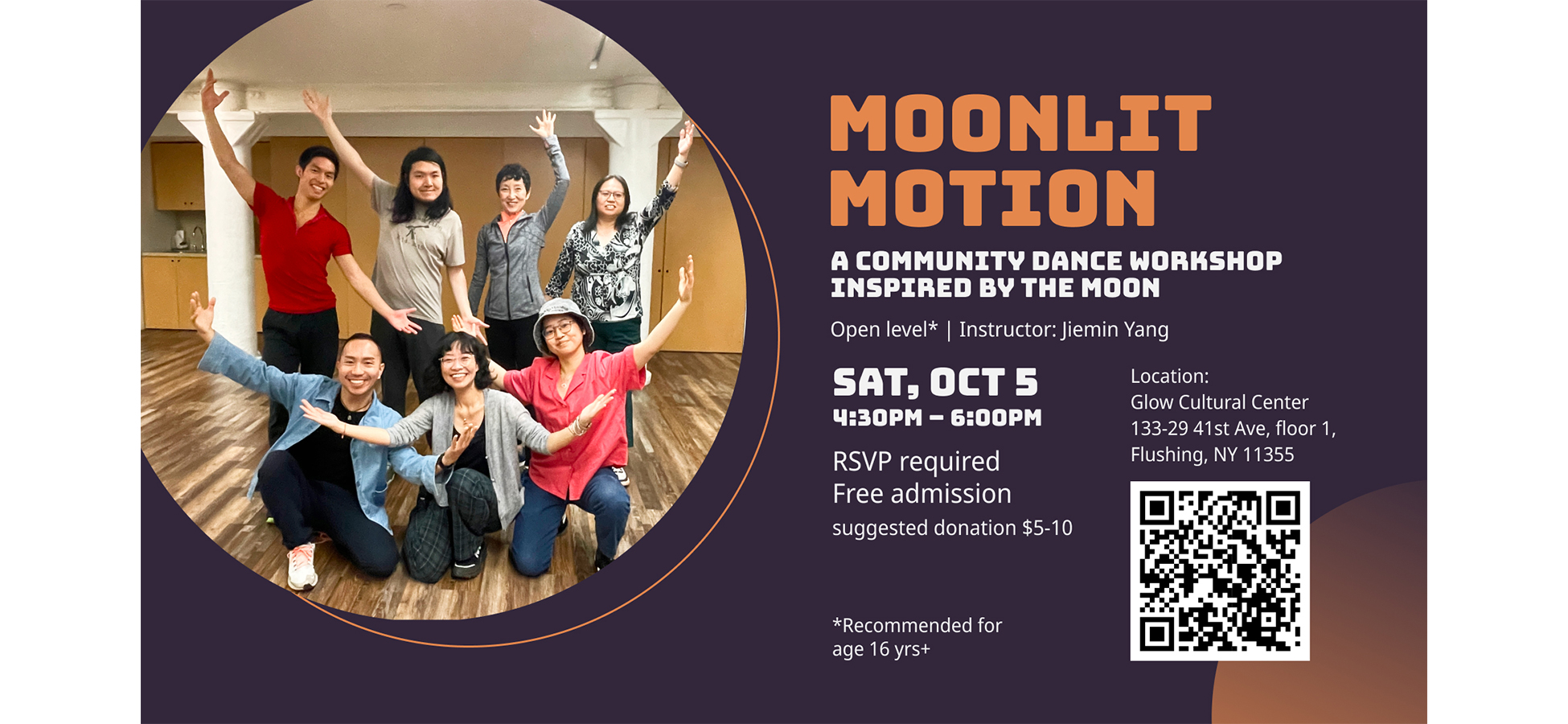 Moonlit Motion: A Community Dance Workshop Inspired by the Moon