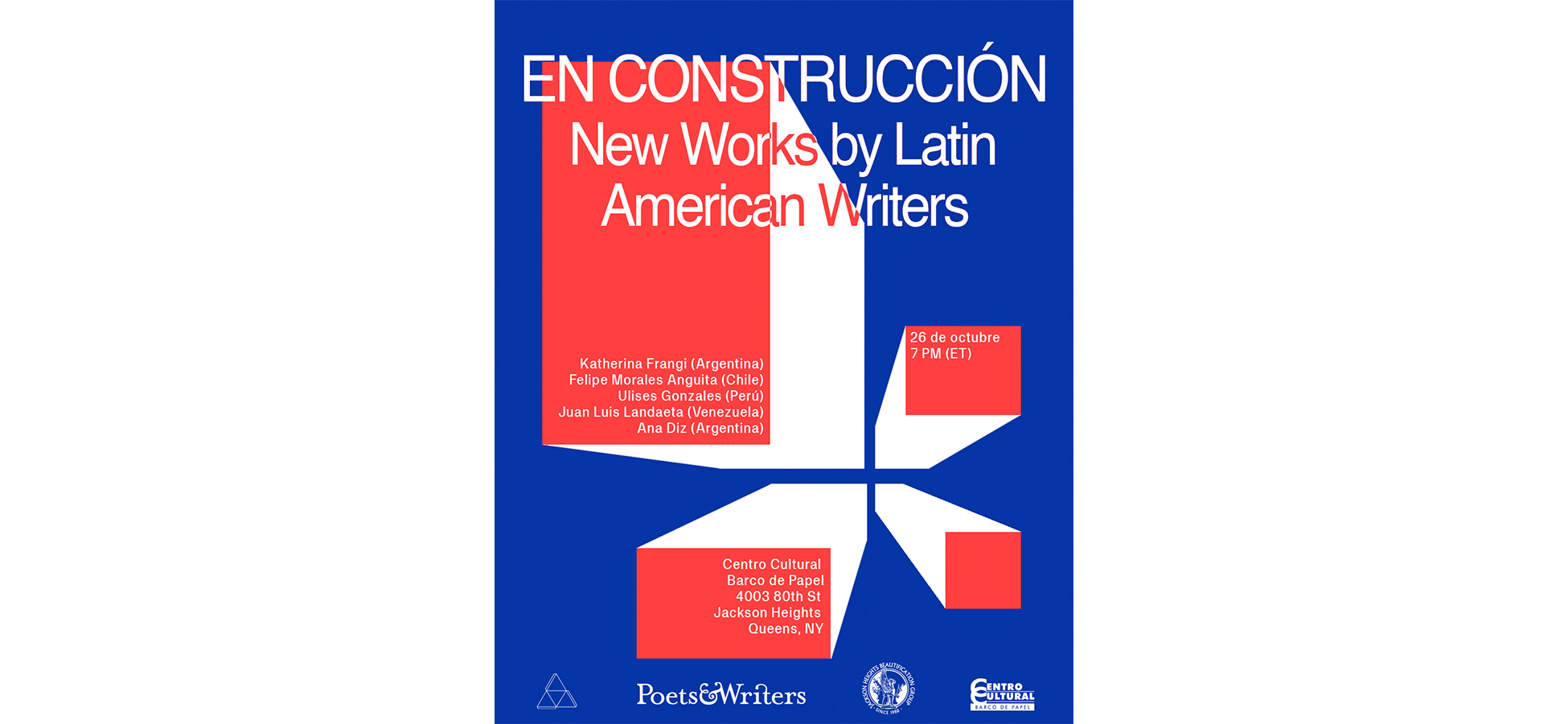 En Construcción Reading Series - New Works by Latin American Writers