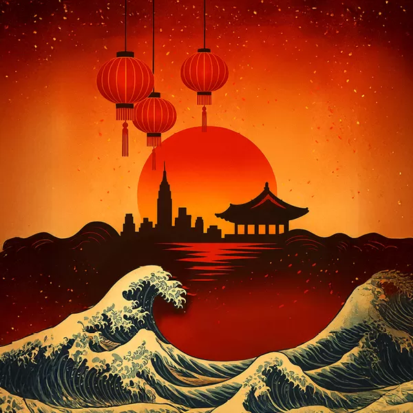 Lunar New Year Exhibit: ﻿Red Horizon: Art. Heritage. New Energy﻿, Curated by Stephanie Lee